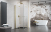 Kabina złota szczotkowana składana 90x90 Radaway Nes Brushed Gold KDD B