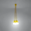 Lampa wisząca DIEGO 5 żółta