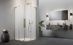 Kabina złoto szczotkowane Radaway Furo SL Brushed Gold KDD 100x90