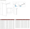 Kabina walk-in 85 Radaway Modo New Brushed GunMetal II