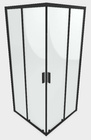 Czarna kabina prysznicowa 80x90 Radaway Alienta Black D przesuwne