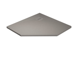 Brodzik pięciokątny konglomerat Radaway Kyntos PT Cemento 90x90