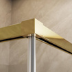 Kabina prysznicowa złota 120x75 Radaway Idea Gold KDD przesuwna