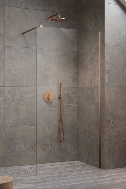 Prysznic walk-in 55 miedź szczotkowana Radaway Modo New Brushed Copper II