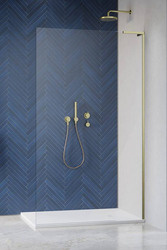 Kabina walk-in 50 Radaway Modo SL Brushed Gold II 10319054-99-01R