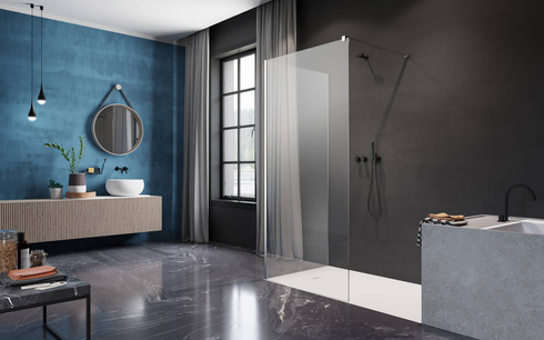Kabina walk-in ze ścianką boczną Radaway Modo New IV 140 x 75