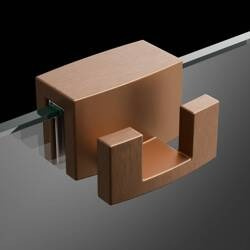 Wieszak do kabin prysznicowych Radaway WR-093 Brushed Copper