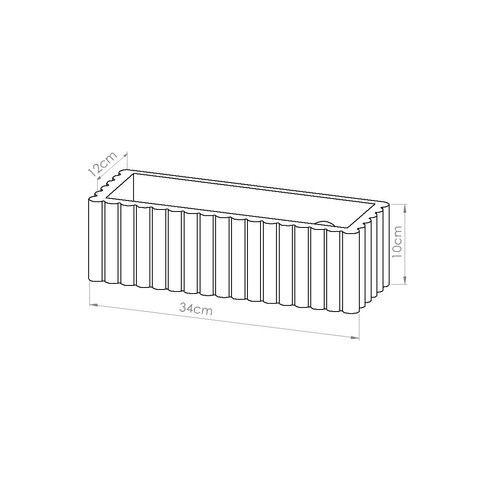 Kinkiet ceramiczny RIGATA biały