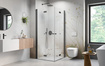 Kabina składana Radaway Nes Brushed GunMetal KDD B 100x80