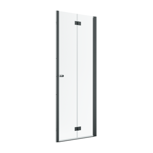 Drzwi składane szczotkowane Radaway Nes Brushed GunMetal DWB 70 prawe