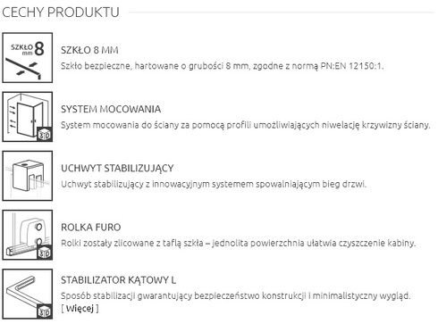 Parawan przesuwny na wannę 120 chrom Radaway Furo SL PND II prawy