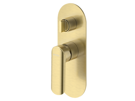 Bateria wannowo-natryskowa podtynkowa II Vedo Aletta Spazzo VBA5016/SZ szczotkowane złoto