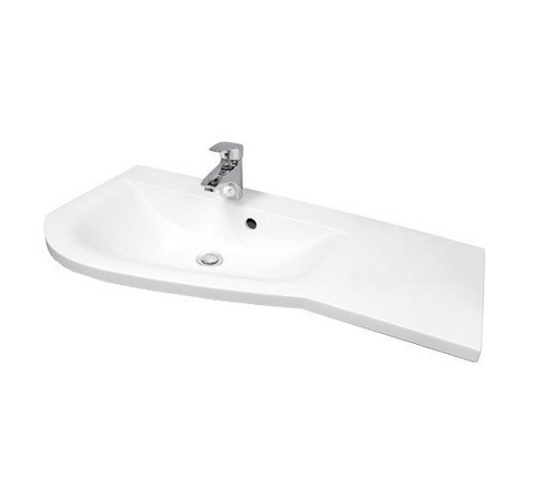 Umywalka Oristo Opal UME-OP-90-92-L lewa biały połysk