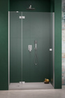 Drzwi prysznicowe nikiel Radaway Essenza Brushed Nickel DWJ 100 lewe