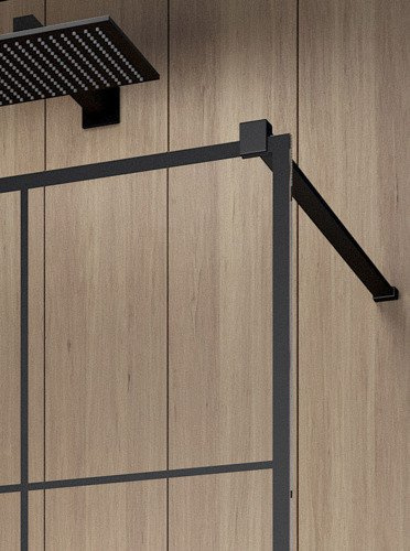 Kabina prysznicowa Radaway Modo New Black II Factory 100 walk-in 389104-54-55