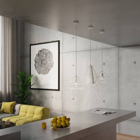 Lampa wisząca GASPARE biała