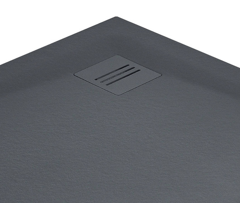 Brodzik pięciokątny konglomerat Radaway Kyntos PT antracytowy 80x80