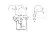 Bateria wannowa 3-otworowa Kohlman Dexame QB241D