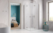 Kabina składana Radaway Nes Brushed Nickel KDD B 90x80
