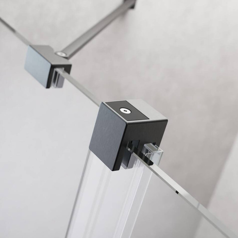 Drzwi prysznicowe 180 przesuwne Radaway Furo Brushed GunMetal DWD
