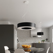 Żyrandol SATURNO SLIM 90 czarny