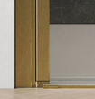 Drzwi złote szczotkowane Radaway Nes Brushed Gold DWJ II 80 Lewe 