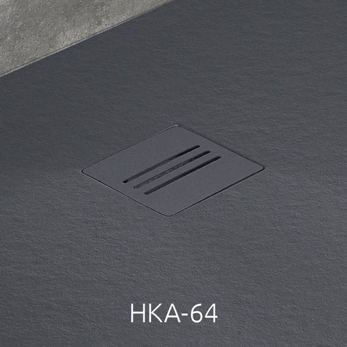 Brodzik z konglomeratu Radaway Kyntos F 100x90 antracytowy HKF10090-64