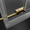 Kabina prysznicowa złota 120x75 Radaway Idea Gold KDD przesuwna