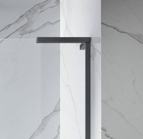 Kabina walk-in 100 Radaway Modo SL Brushed GunMetal II prawa