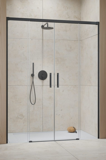 Drzwi prysznicowe szczotkowane Idea Brushed GunMetal DWD 140