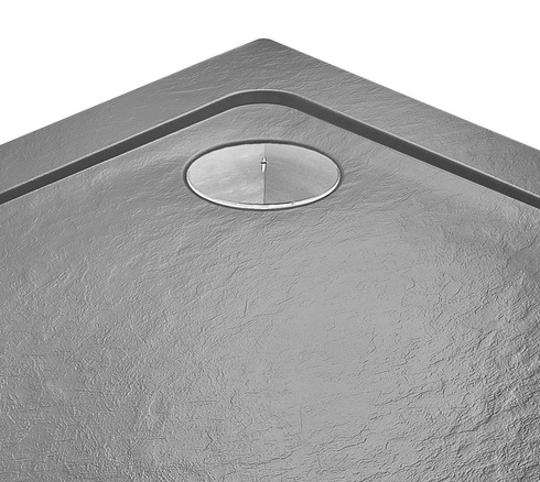 Brodzik półokrągły Radaway Doros A Stone antracytowy 80x80