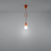 Lampa wisząca DIEGO 1 pomarańczowy