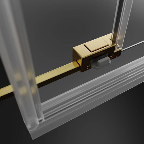 Kabina prysznicowa złota 100x100 Radaway Idea Gold KDD przesuwna