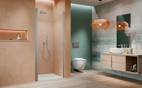 Drzwi szczotkowany nikiel Radaway Nes Brushed Nickel DWJ I 70 Lewe
