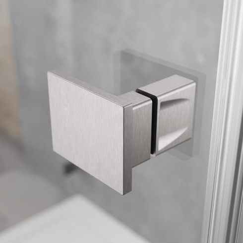 Drzwi prysznicowe nikiel Radaway Essenza Brushed Nickel DWJ 100 lewe