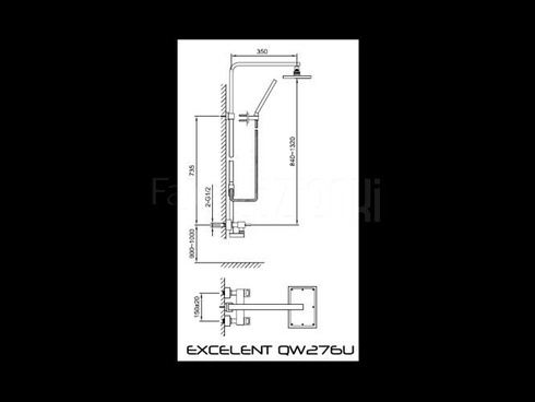 Zestaw prysznicowy Kohlman Nexen QW276U