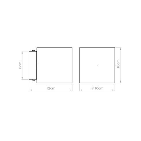 Kinkiet ORBIS beton beżowy