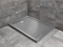Brodzik 90x70 Radaway Doros F Stone antracytowy akrylowy SDRF9070-01-64S