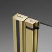 Kabina złota szczotkowana składana 100x100 Radaway Nes Brushed Gold KDD B