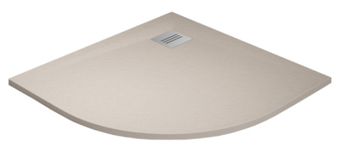 Brodzik półokrągły z konglomeratu Radaway Kyntos A 100x100 kaszmirowy