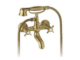 Bateria wannowa z zestawem natryskowym Vedo Victorian 2210V/BR braz antyczny