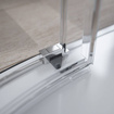 Kabina prysznicowa 120x80 półokrągła Radaway Idea PDD chrom 