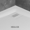 Brodzik pięciokątny konglomerat Radaway Kyntos PT biały 80x80