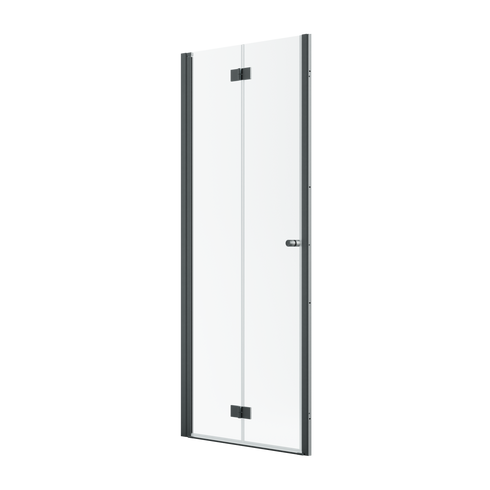 Drzwi składane szczotkowane Radaway Nes Brushed GunMetal DWB 90 Lewe
