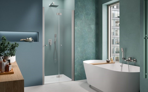 Drzwi składane nikiel Radaway Nes Brushed Nickel DWB 90 Prawe