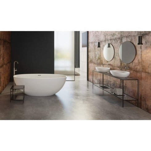 Wanna wolnostojąca 168cm Marmorin Wila II z przelewem zintegrowanym