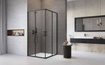 Kabina prysznicowa czarna 90x80 Radaway Premium Pro Black KDD
