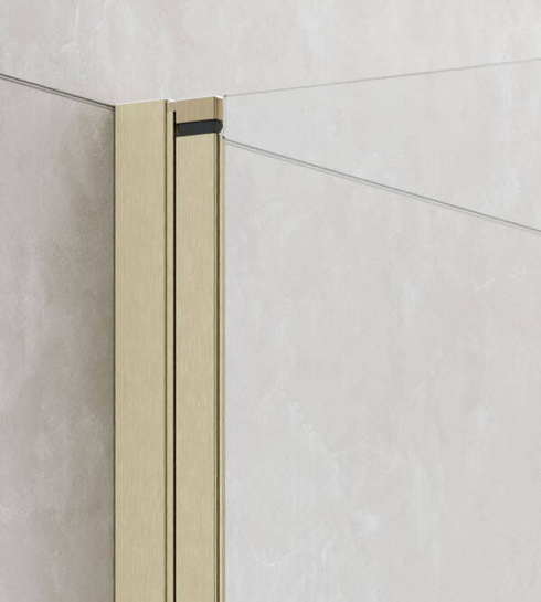 Drzwi złoto szczotkowane 80 Radaway Nes Brushed Gold DWB Lewe