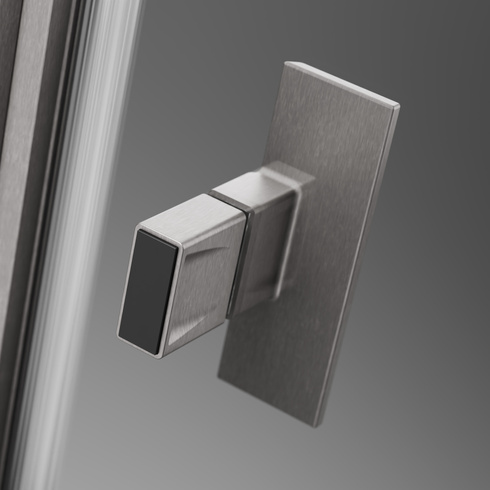 Kabina prysznicowa nikiel Radaway Nes Brushed Nickel 70x80 prawa