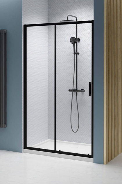 Drzwi prysznicowe 130 czarne Radaway Premium Pro Black DWJ 1014130-54-01L